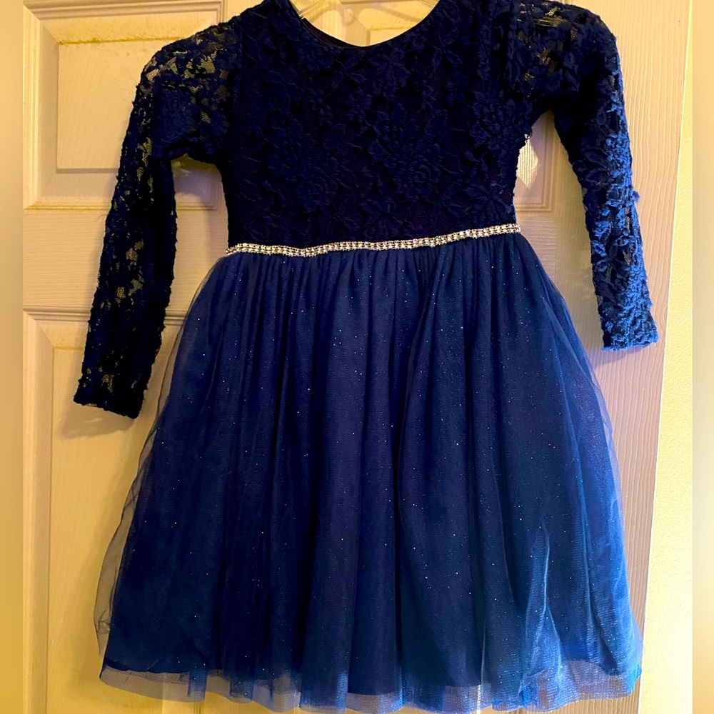Youngland girls size 5 Royal Blue party dress